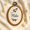 Custom Embroidered Baby Name Hoop: Nursery Wall Decor, Newborn Gift