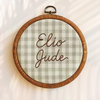 Custom Embroidered Baby Name Hoop: Personalized Nursery Decor