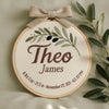 Floral Baby Name Embroidery Hoop: Personalized Nursery Decor with Swan