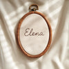 Personalized Baby Name Embroidery Hoop: Minimal Nursery Decor