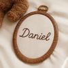 Custom Embroidered Baby Name Hoop: Nursery Wall Decor, Newborn Gift