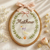 Personalized Baby Name Embroidery Hoop: Custom Nursery Decor