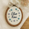 Personalized Baby Name Embroidery Hoop: Custom Nursery Decor