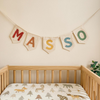 Personalized Felt Name Bunting: Pastel Nursery Decor