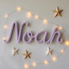 Personalized Knitted Wire Name Sign: Custom Nursery Decor