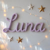 Handmade Knitted Wire Name Sign: Nursery Wall Decor