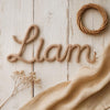 Handmade Knitted Wire Name Sign: Nursery Wall Decor