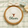 Personalized Embroidered Baby Name Hoop: Baby Nursery Decor