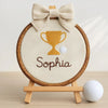 Personalized Embroidered Baby Name Hoop: Baby Nursery Decor