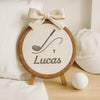 Personalized Embroidered Baby Name Hoop: Baby Nursery Decor