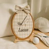 Personalized Embroidered Baby Name Hoop: Baby Nursery Decor
