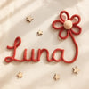Personalized Knitted Wire Name Sign: Custom Nursery Decor