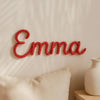 Personalized Knitted Wire Name Sign: Custom Nursery Decor