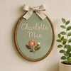 Personalized Baby Name Embroidery Hoop: Custom Nursery Decor