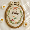 Personalized Baby Name Embroidery Hoop: Custom Nursery Decor