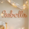Personalized Knitted Wire Name Sign: Custom Nursery Decor