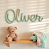 Personalized Knitted Wire Name Sign: Custom Nursery Decor