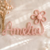 Personalized Knitted Wire Name Sign: Custom Nursery Decor