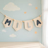 Personalized Felt Name Bunting: Pastel Nursery Decor
