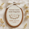 Hand-Embroidered Baby Memorial Hoop: Miscarriage and Infant Loss Keepsake