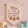 Custom Holiday Embroidered Banner – Custom Baby Name Embroidery