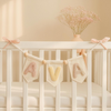 Custom Soft Letter Bunting: Minimal Baby Room Decoration