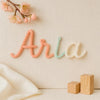 Personalized Knitted Wire Name Sign: Custom Nursery Decor