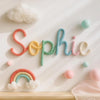 Personalized Knitted Wire Name: Custom Yarn Name Sign