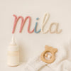 Personalized Knitted Wire Name: Custom Yarn Name Sign