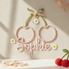Handmade Knitted Wire Name Sign: Custom Baby Name Wall Art for Nursery