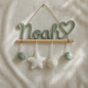 Personalized Knitted Wire Name Hanging: Baby Room Hanging Decor