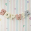 Handmade Yarn Name Garland : Soft Pastel Nursery Décor