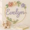 Handmade Floral Wire Name: Soft Pastel Baby Room Decor