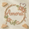 Personalized Floral Knitted Wire Name Sign: Nursery Decor