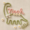 Personalized Knitted Wire Name Sign: Custom Baby Name Wall Decor
