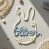 Personalized Knitted Wire Name Sign: Custom Baby Name Wall Decor