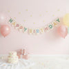 Handmade Plush Birthday Garland: Soft Yarn “HAPPY BIRTHDAY” Banner