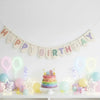Handmade Fluffy Yarn Birthday Banner: Pastel Plush “HAPPY BIRTHDAY” Garland for Party Decor