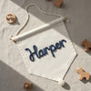 Personalized Felt Name Pennant: Custom Baby Name Canvas Pennant