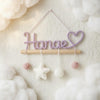 Personalized Knitted Wire Name Hanging: Baby Room Hanging Decor