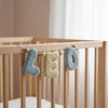 Handmade Yarn Name Garland : Soft Pastel Nursery Décor