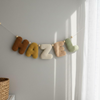 Personalized Plush Name Garland: Neutral Nursery Decor