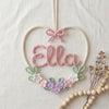 Handmade Floral Wire Name: Soft Pastel Baby Room Decor