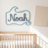 Personalized Knitted Wire Name Sign: Minimal Nursery Wall Decor