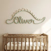 Custom Knitted Wire Name for Nursery: Modern Baby Room Wall Art
