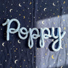 Personalized Fluffy Yarn Wire Name Sign: Custom Nursery Name Decor