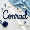 Custom Fluffy Yarn Name Sign: Handmade Nursery Wall Decor