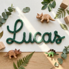 Personalized Fluffy Yarn Wire Name: Nursery & Kids Room Decor