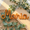 Personalized Fluffy Yarn Wire Name: Nursery & Kids Room Decor