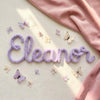 Handmade Fluffy Yarn Name Sign: Personalized Baby Name Decor